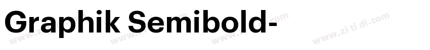 Graphik Semibold字体转换